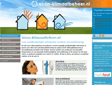 Tablet Screenshot of airco-klimaatbeheer.nl